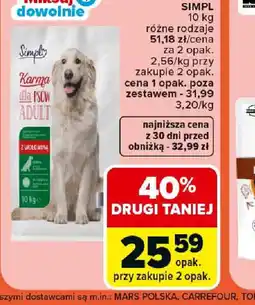 Carrefour Karma sucha dla psa Simpl oferta