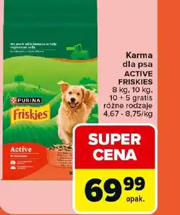 Carrefour Karma dla psa Friskies Active oferta