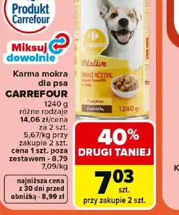 Carrefour Carrefour Karma mokra dla psa oferta