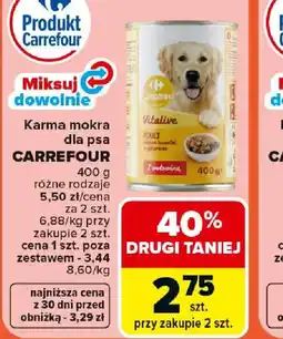 Carrefour Carrefour Karma mokra dla psa oferta