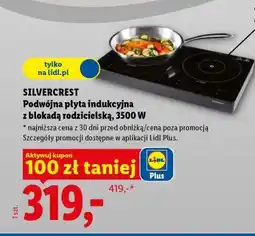 Lidl SILVERCREST Podwójna płyta indukcyjna z blokadą rodzicielską, 3500 W oferta
