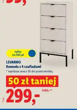 Lidl LIVARNO Komoda z 4 szufladami oferta