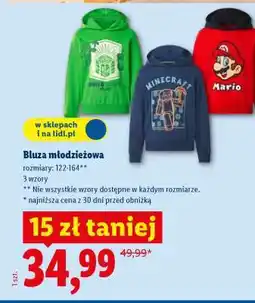 Lidl Bluza młodzieżowa oferta