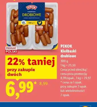 Lidl Pikok Kiełbaski drobiowe oferta