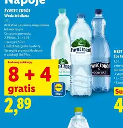Lidl Zywiec Zdrój Woda źródlana oferta