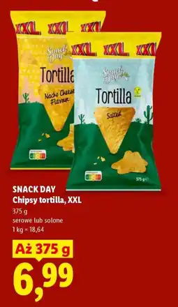 Lidl SNACK DAY Chipsy tortilla oferta