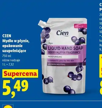 Lidl Cien Mydło w płynie oferta