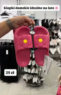 Pepco Klapki damskie z kwiatkiem oferta