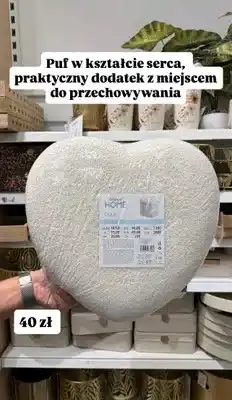 Pepco Puf w kształcie serca oferta