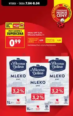 Biedronka Mleko UHT 3,2% oferta