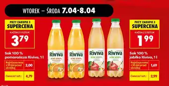 Biedronka Sok 100% pomarańcza oferta