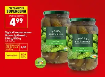 Biedronka Ogórki konserwowe oferta