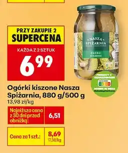 Biedronka Ogórki kiszone oferta
