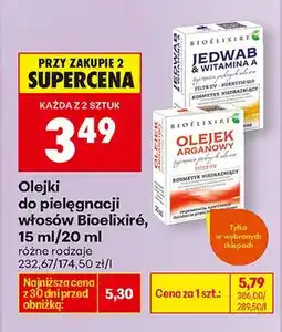 Biedronka Olejki do pielęgnacji włosów jedwab & witamina A oferta