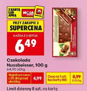 Biedronka Czekolada Nussbeisser oferta