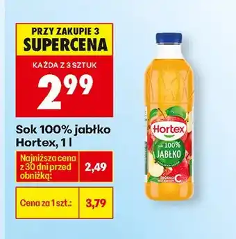 Biedronka Sok 100% jabłko oferta