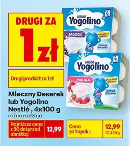Biedronka Deserek mleczny Jagoda oferta