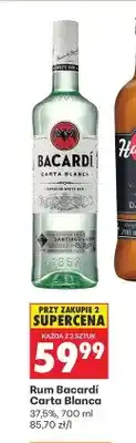 Biedronka Rum Bacardi Carta Blanca oferta