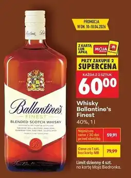 Biedronka Whisky Ballantine's Finest oferta