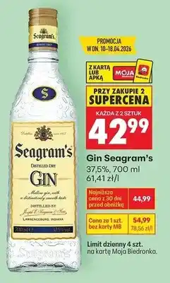 Biedronka Gin Seagram's oferta