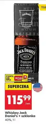Biedronka Whiskey Jack Daniel's + szklanka oferta