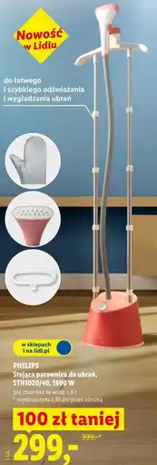 Lidl Stojąca parownica do ubrań, STH1020/40, 1800 W oferta