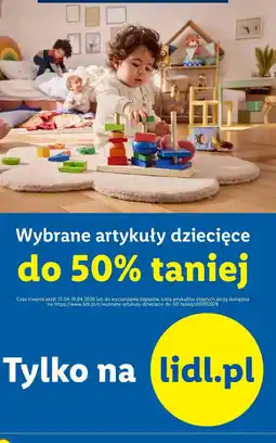 Lidl Artykuły dziecięce do 50% taniej oferta