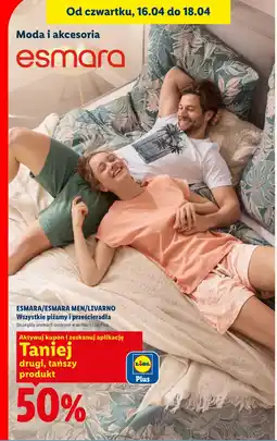 Lidl Wszystkie piżamy i prześcieradła ESMARA/ESMARA MEN/LIVARNO oferta