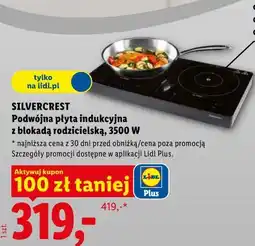 Lidl Podwójna płyta indukcyjna z blokadą rodzicielską, 3500 W oferta