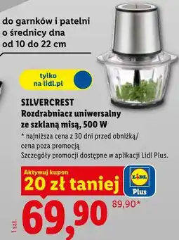 Lidl Rozdrabniacz uniwersalny ze szklaną misą, 500 W oferta