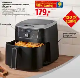 Lidl SILVERCREST Frytkownica beztłuszczowa Air Fryer, 6,7 L, 2150 W oferta