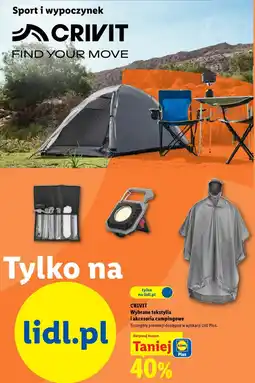 Lidl Wybrane tekstylia i akcesoria campingowe oferta