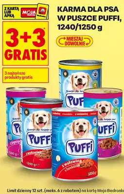 Biedronka KARMA DLA PSA W PUSZCE PUFFI oferta