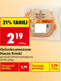 Biedronka Golonka pieczona Nasze Smaki oferta