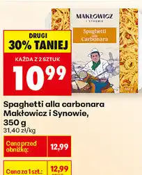 Biedronka Spaghetti alla carbonara Makłowicz i Synowie oferta