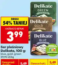 Biedronka Ser pleśniowy Delikate, 100 g: blue, gold, green oferta