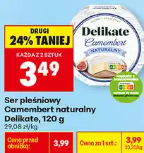 Biedronka Ser pleśniowy Camembert naturalny Delikate oferta