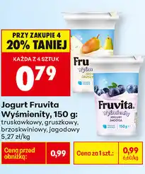 Biedronka Jogurt Fruvita Wyśmienity oferta