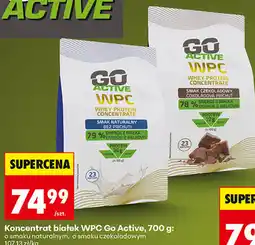 Biedronka Koncentrat białek WPC Go Active, 700 g: o smaku naturalnym, o smaku czekoladowym oferta