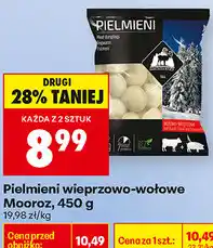 Biedronka Pielmieni wieprzowo-wołowe Mooroz oferta