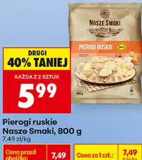 Biedronka Pierogi ruskie Nasze Smaki oferta