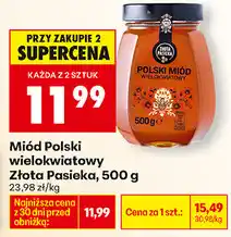 Biedronka Miód Polski wielokwiatowy Złota Pasieka oferta