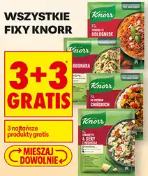 Biedronka Wszystkie fixy Knorr oferta