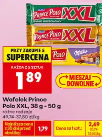 Biedronka Wafelek Prince Polo XXL, 38 g - 50 g oferta