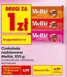 Biedronka Czekolada nadziewana Meltié, 100 g: truskawkowa, malinowa, karmelowa oferta