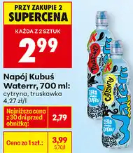 Biedronka Napój Kubuś Waterrr, 700 ml: cytryna, truskawka oferta
