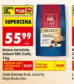 Biedronka Kawa ziarnista Select MK Café oferta