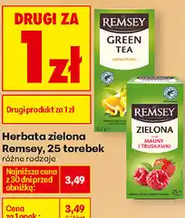Biedronka Herbata zielona Remsey, 25 torebek różne rodzaje oferta