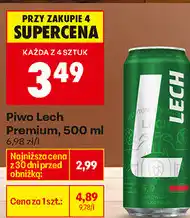 Biedronka Piwo Lech Premium oferta