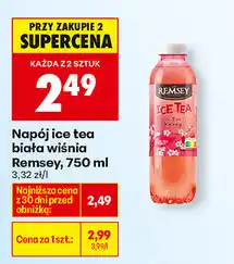 Biedronka Napój ice tea biała wiśnia Remsey oferta